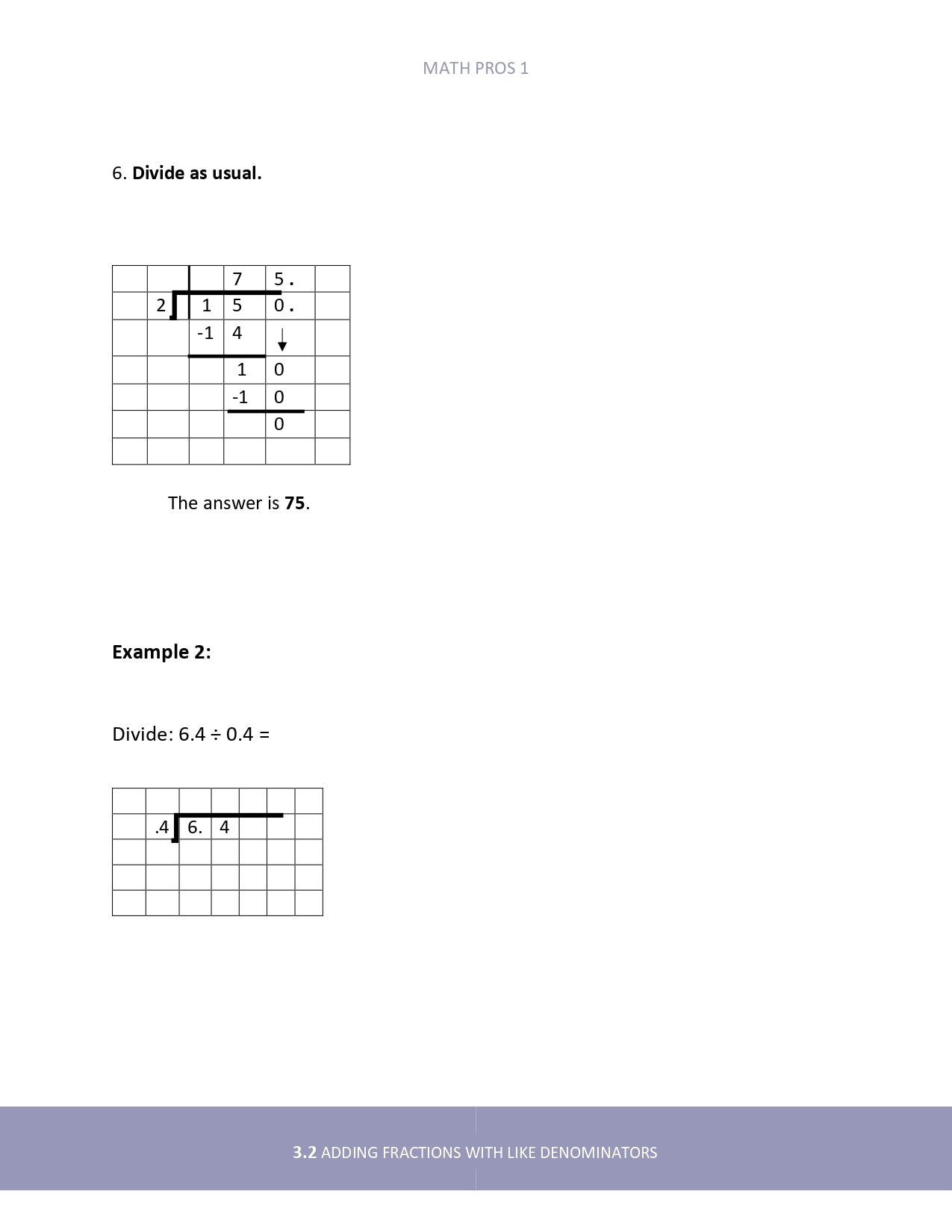 Math Pros 1 Student Edition