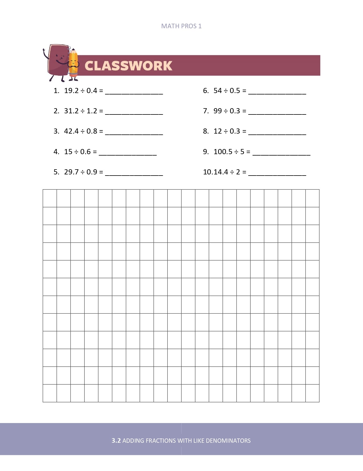 Math Pros 1 Student Edition