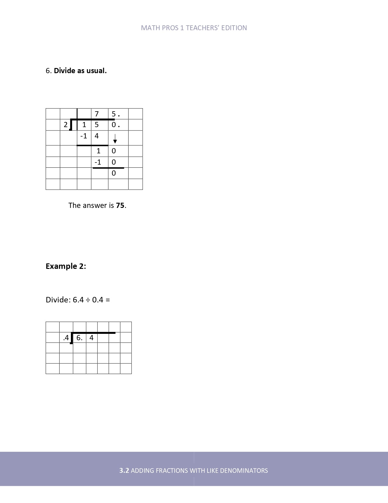 Math Pros 1 Teacher's Edition
