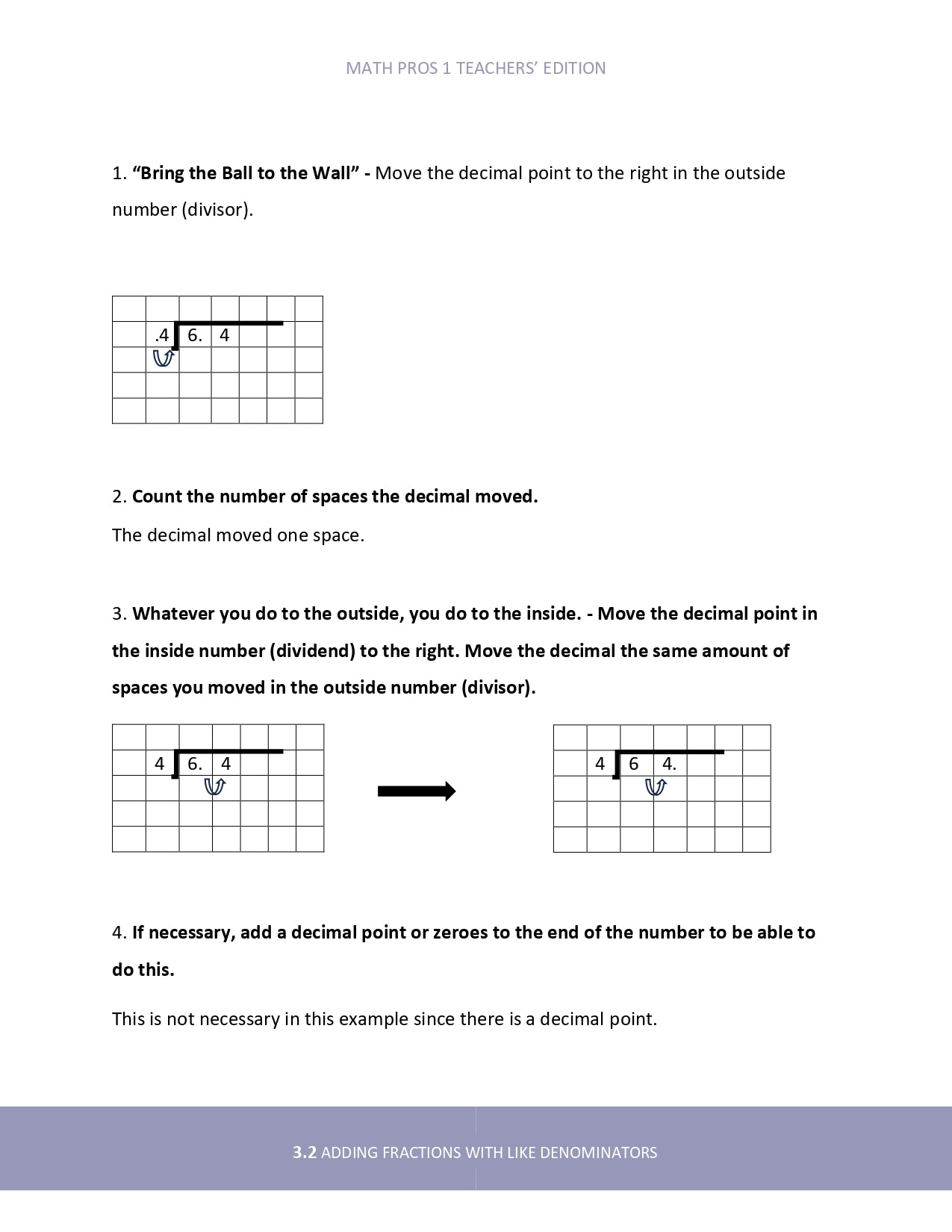 Math Pros 1 Teacher's Edition