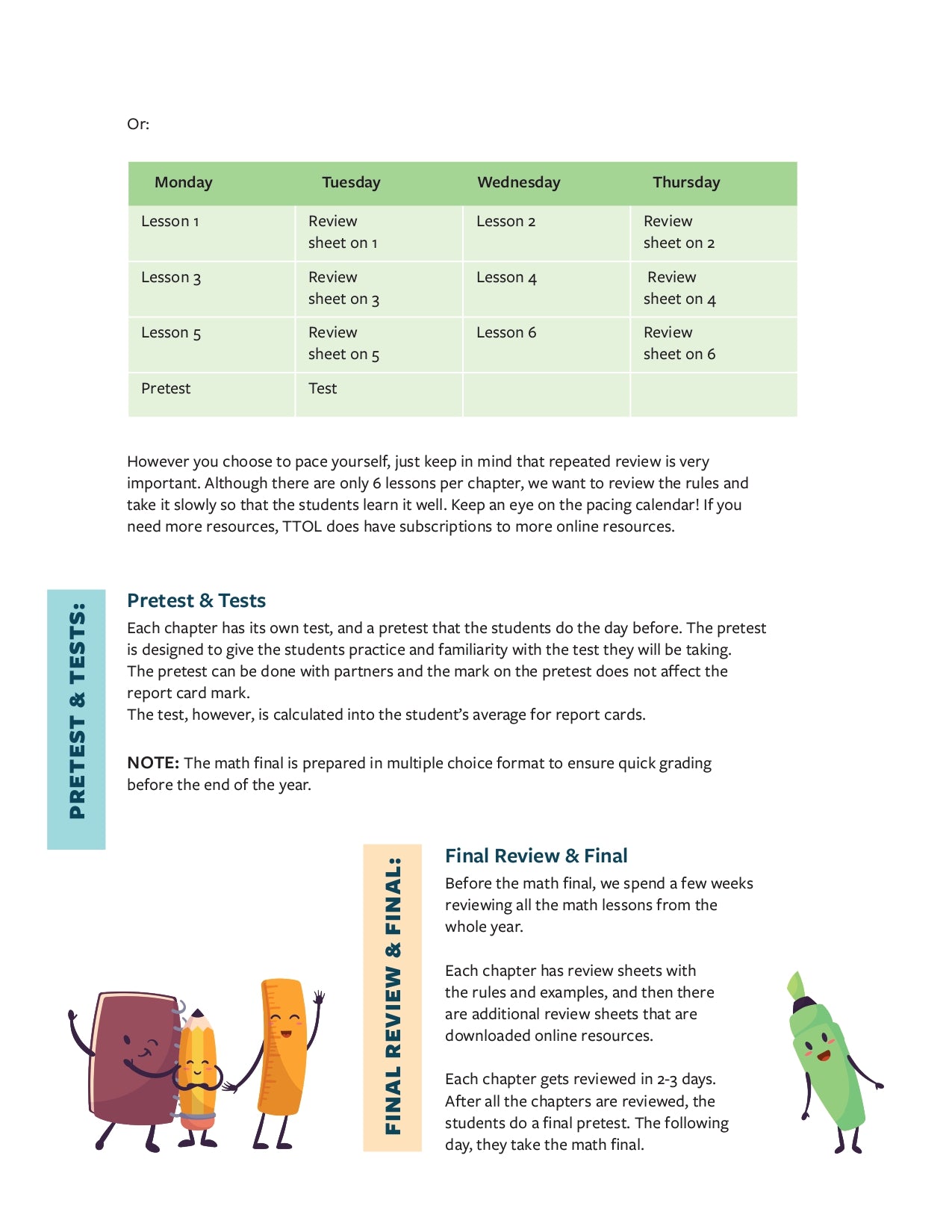 Math Pros 1 Teacher's Edition