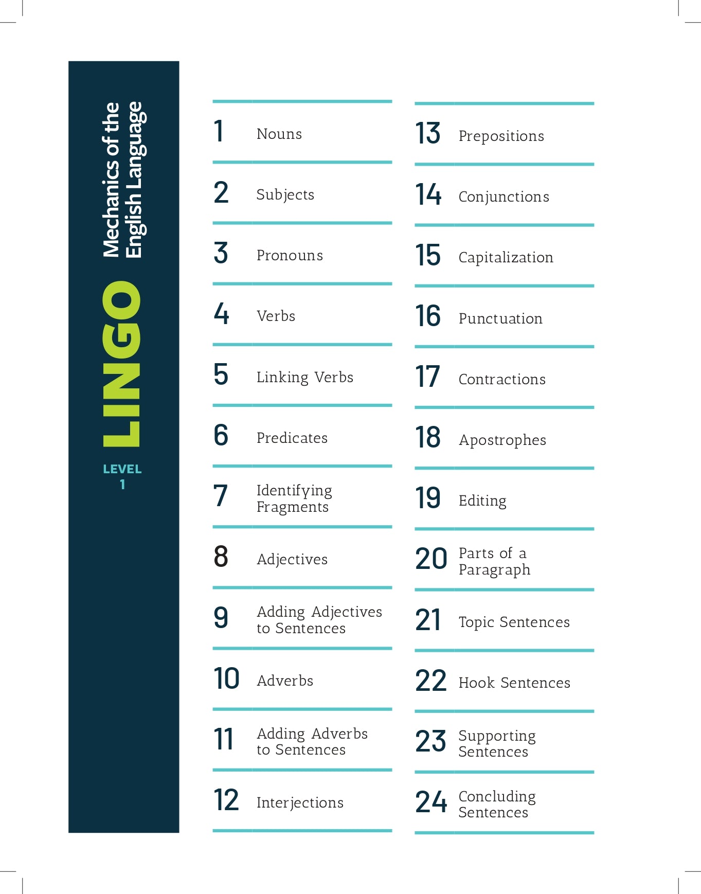 Lingo 1 Teacher's Edition