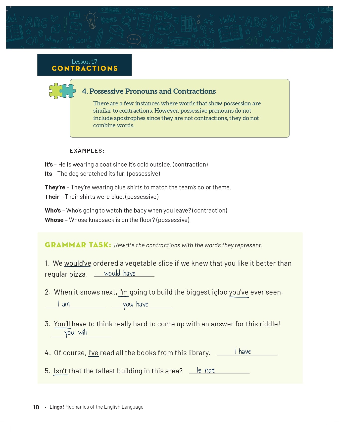 Lingo 1 Teacher's Edition